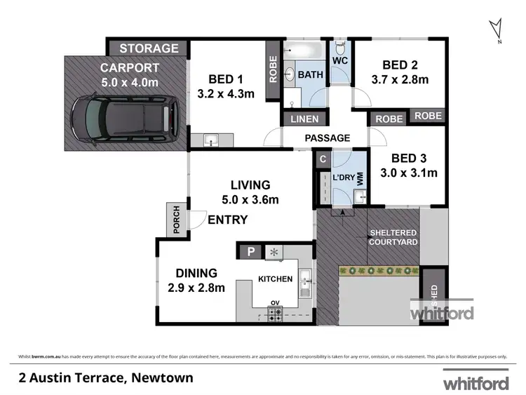 Floorplan of Homely house listing, 2 Austin Terrace, Newtown VIC 3220