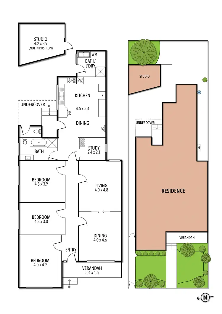 Floorplan of Homely house listing, 144 Garton Street, Carlton North VIC 3054
