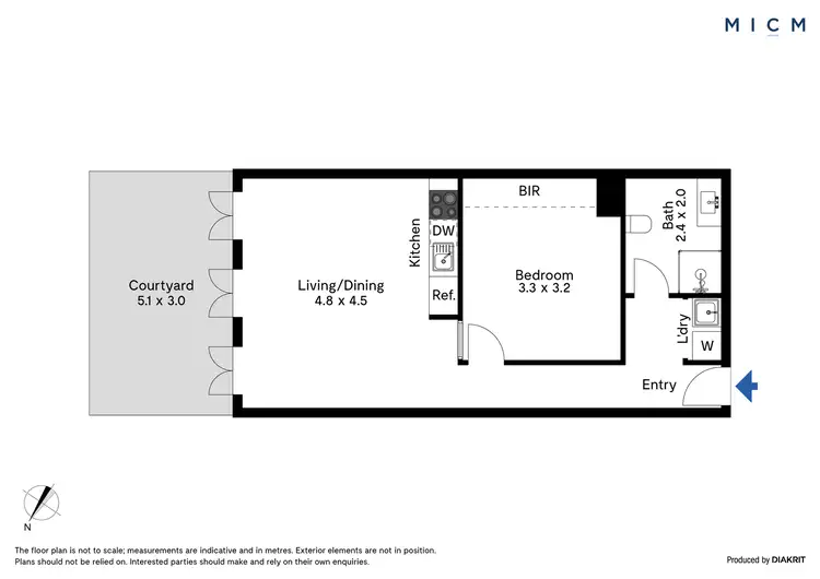 Floorplan of Homely apartment listing, 106/551 Flinders Lane, Melbourne VIC 3000