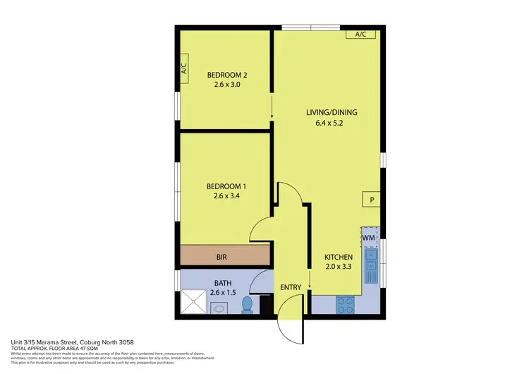 Floorplan of Homely apartment listing, 3/15 Marama Street, Coburg North VIC 3058