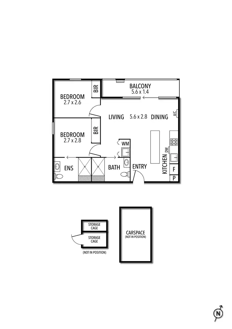 Floorplan of Homely apartment listing, 106/7 Railway Place, Fairfield VIC 3078