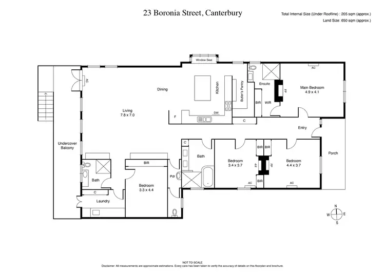 Floorplan of Homely house listing, 23 Boronia Street, Canterbury VIC 3126