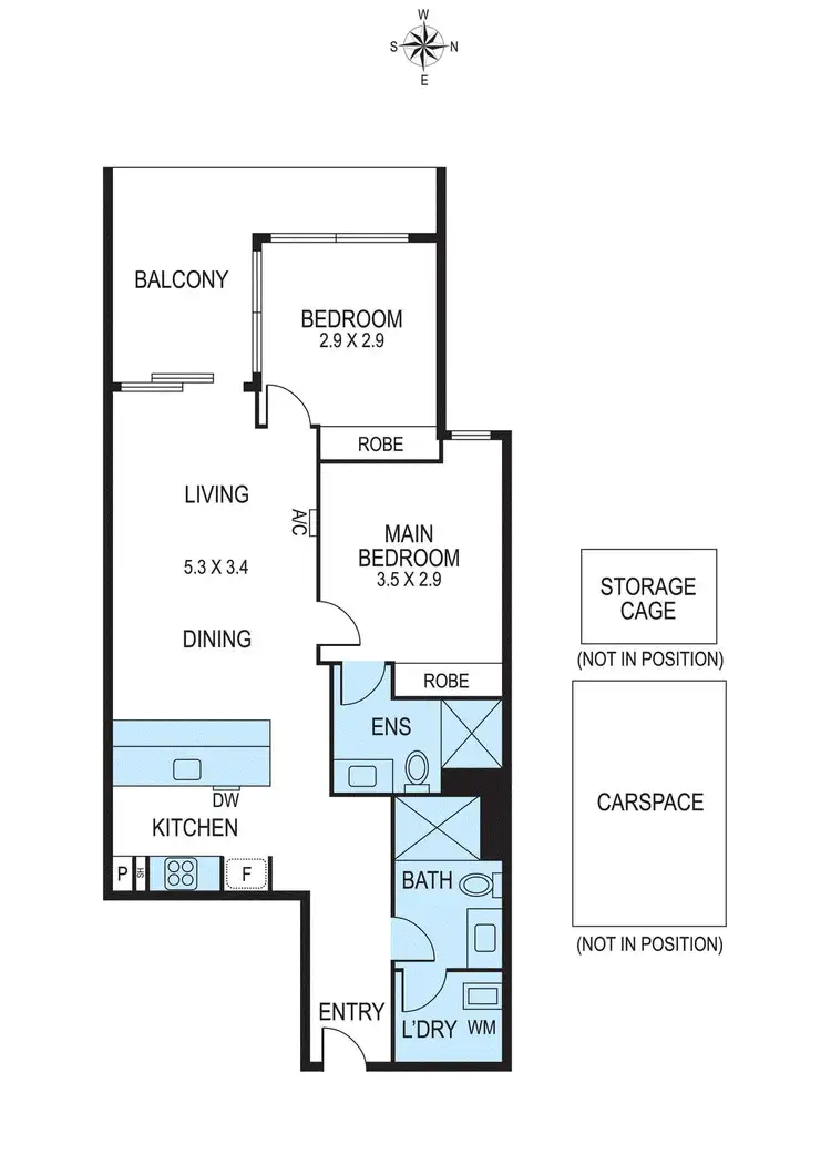 Floorplan of Homely apartment listing, 208/16 Bent Street, Bentleigh VIC 3204