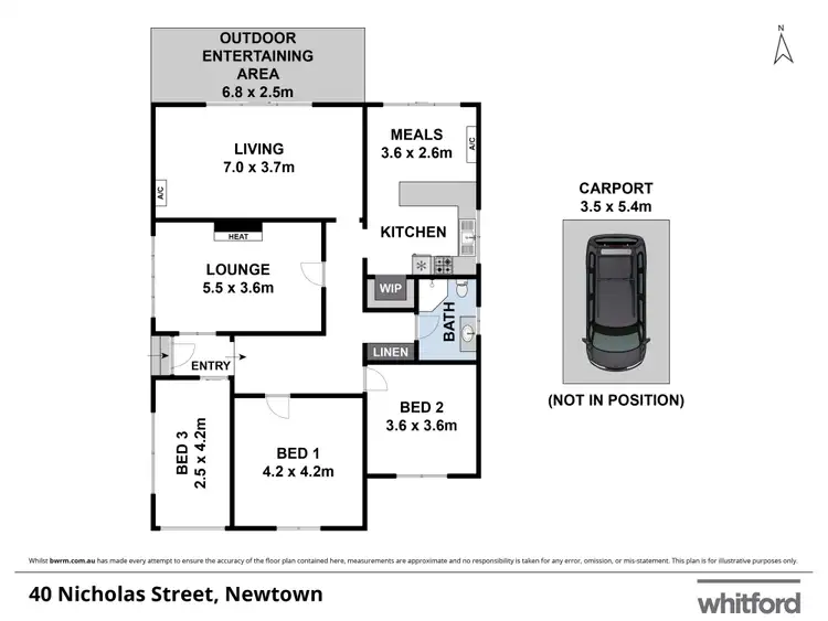 Floorplan of Homely house listing, 40 Nicholas Street, Newtown VIC 3220