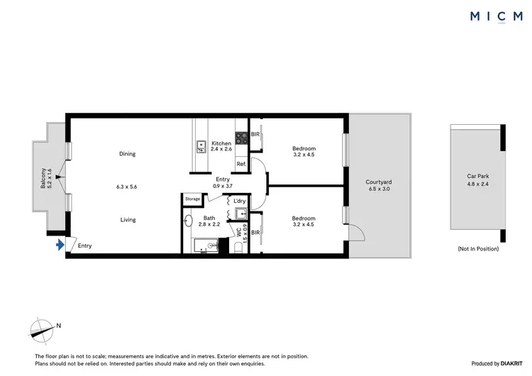 Floorplan of Homely apartment listing, 16/52 Leicester Street, Carlton VIC 3053