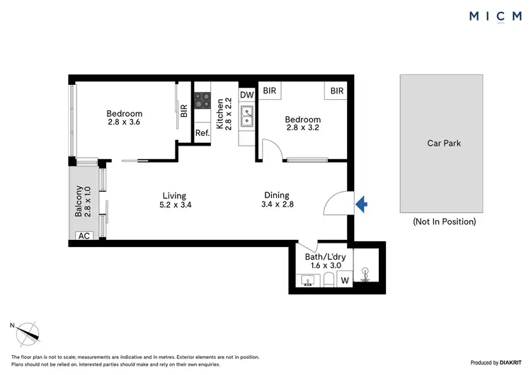 Floorplan of Homely apartment listing, 2303/151 City Road, Southbank VIC 3006