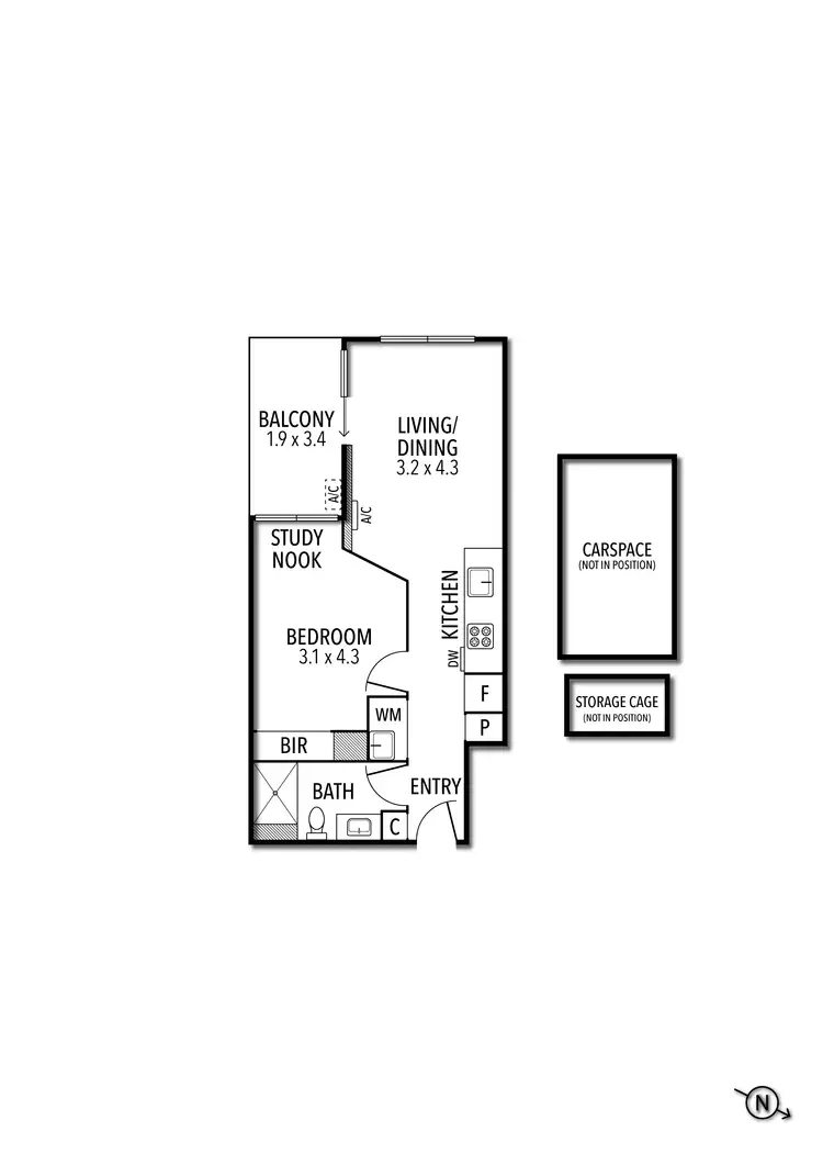 Floorplan of Homely apartment listing, 103/15 Brunswick Road, Brunswick East VIC 3057