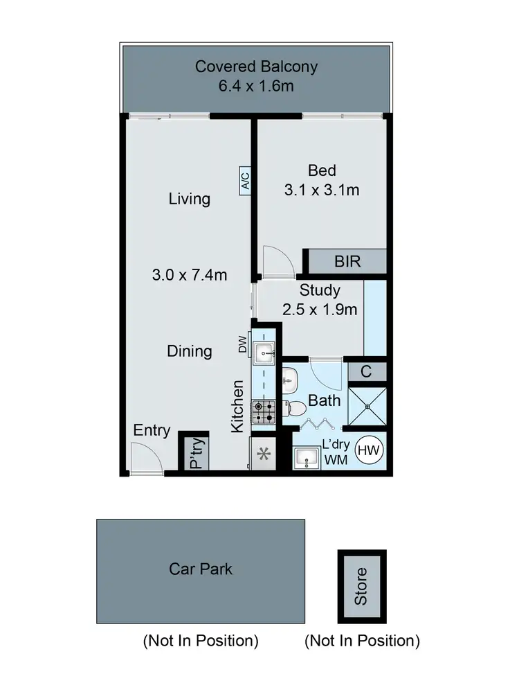 Floorplan of Homely apartment listing, 210/660 Blackburn Road, Notting Hill VIC 3168