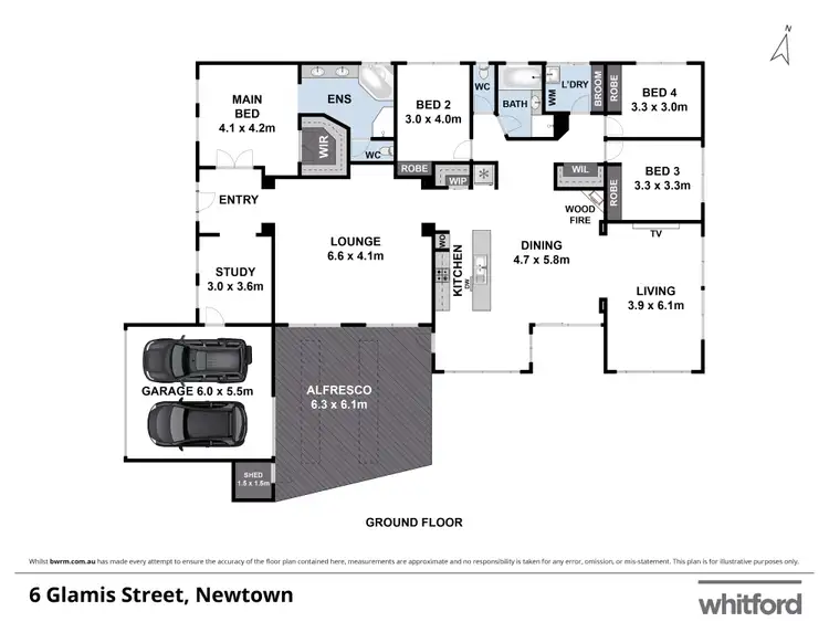 Floorplan of Homely house listing, 6 Glamis Street, Newtown VIC 3220