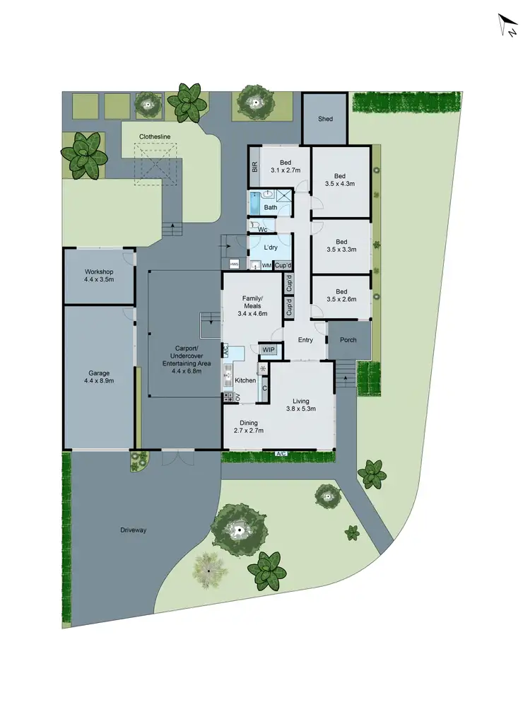 Floorplan of Homely house listing, 45 Ninevah Crescent, Wheelers Hill VIC 3150
