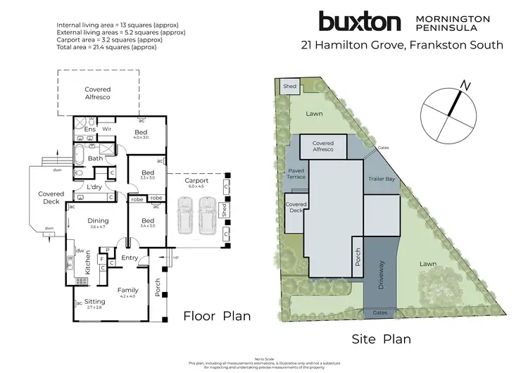 Floorplan of Homely house listing, 21 Hamilton Grove, Frankston South VIC 3199