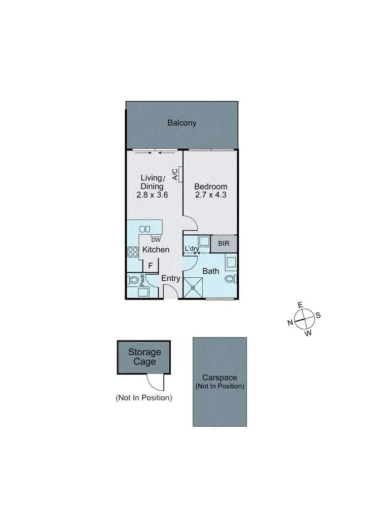 Floorplan of Homely apartment listing, L1 5/315-319 Huntingdale Road, Chadstone VIC 3148