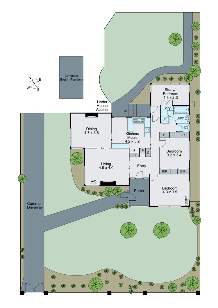 Floorplan of Homely unit listing, 2/87 Fakenham Road, Ashburton VIC 3147