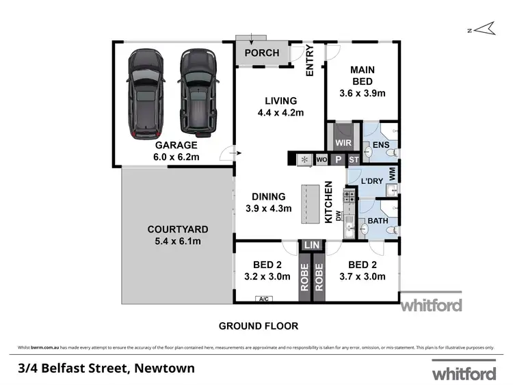Floorplan of Homely unit listing, 3/4 Belfast Street, Newtown VIC 3220