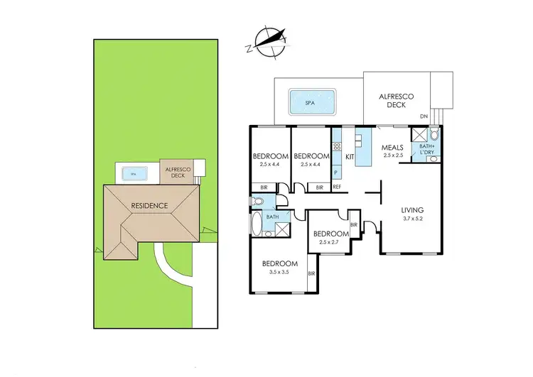 Floorplan of Homely house listing, 357 Gladstone Road, Dandenong North VIC 3175
