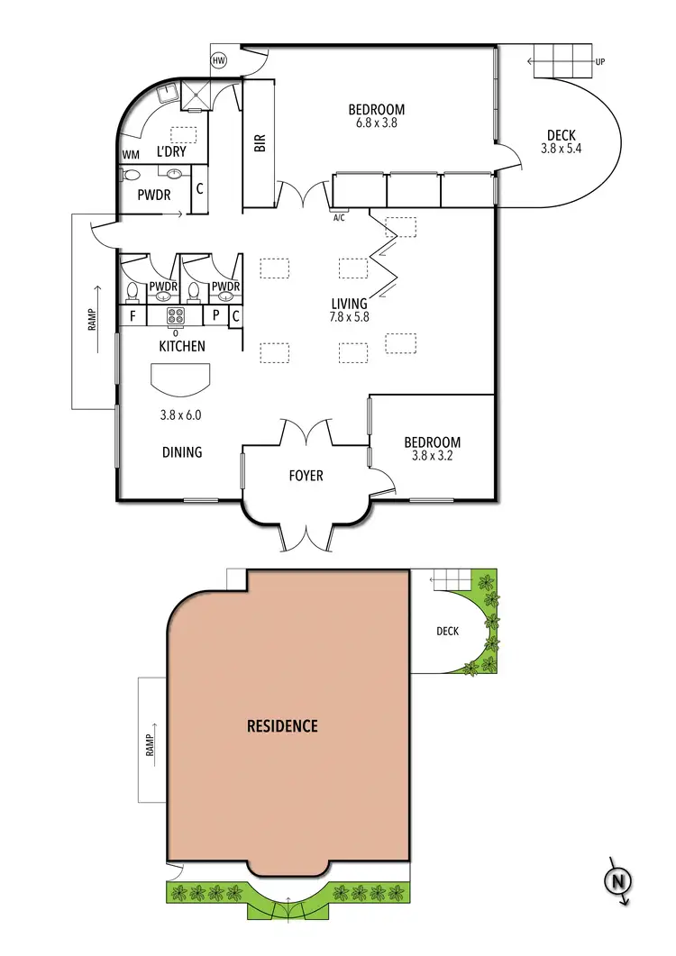 Floorplan of Homely house listing, 10 Salisbury Crescent, Fitzroy North VIC 3068