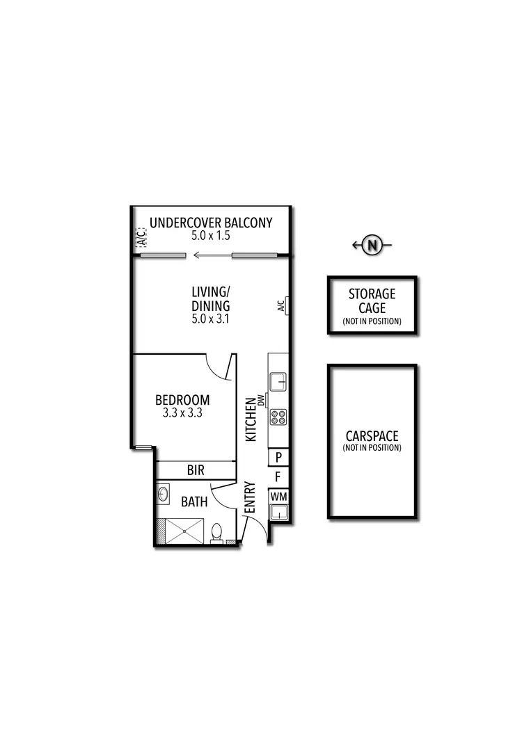 Floorplan of Homely apartment listing, 303/81 Argyle Street, Fitzroy VIC 3065