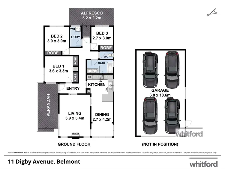 Floorplan of Homely house listing, 11 Digby Avenue, Belmont VIC 3216