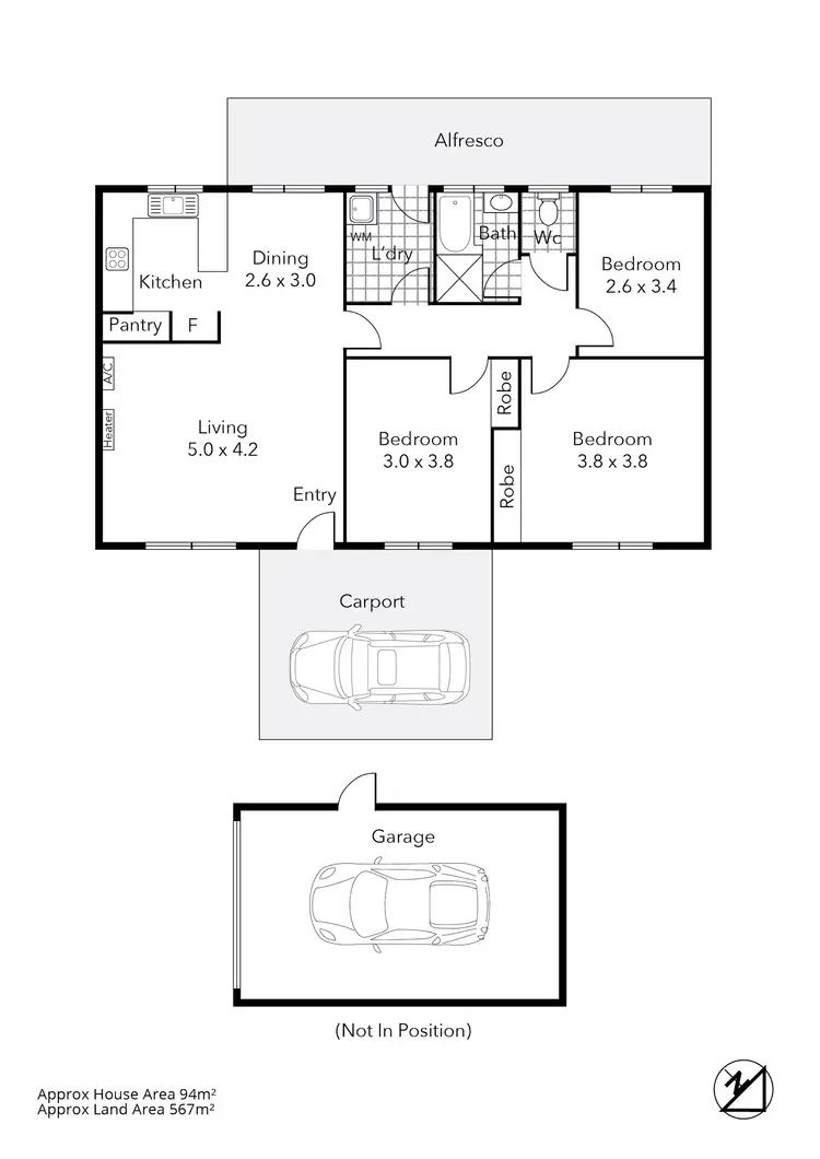 Floorplan of Homely house listing, 334B Albert Street, Sebastopol VIC 3356