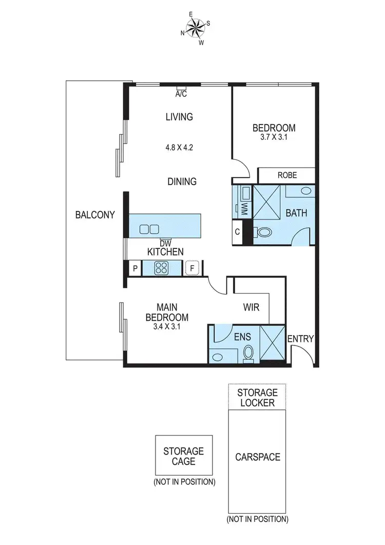 Floorplan of Homely apartment listing, 105/15 Hamilton Street, Bentleigh VIC 3204
