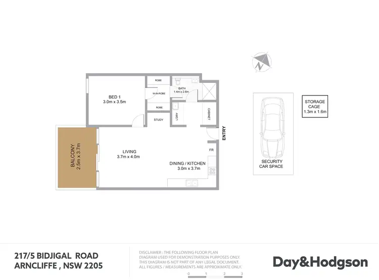Floorplan of Homely apartment listing, 217/5 Bidjigal Road, Arncliffe NSW 2205