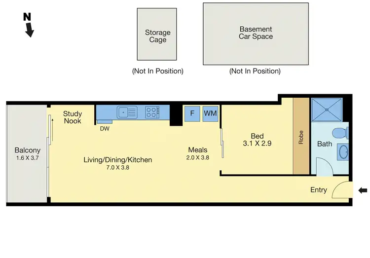 Floorplan of Homely apartment listing, 605/377 Burwood Road, Hawthorn VIC 3122