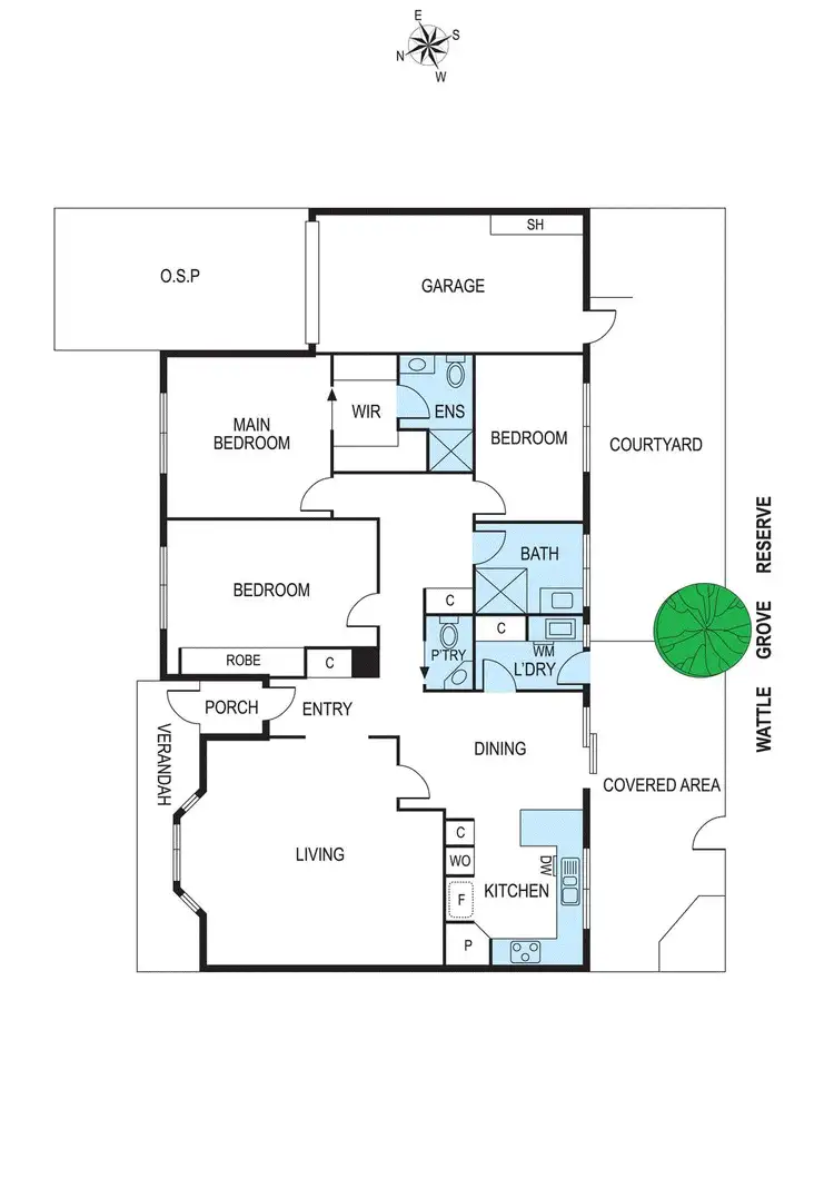 Floorplan of Homely unit listing, 2/15A Wattle Grove, Mckinnon VIC 3204