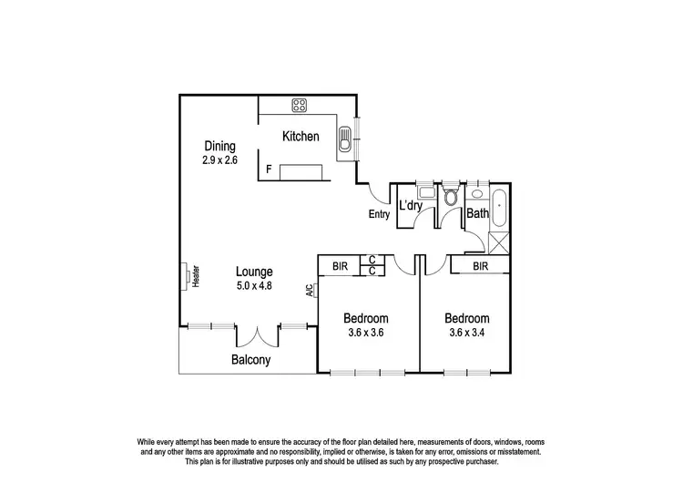 Floorplan of Homely apartment listing, 9/110 Maltravers Road, Eaglemont VIC 3084