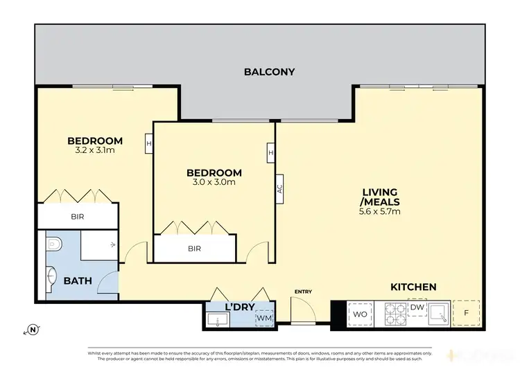 Floorplan of Homely apartment listing, 227/50 Catamaran Drive, Werribee South VIC 3030