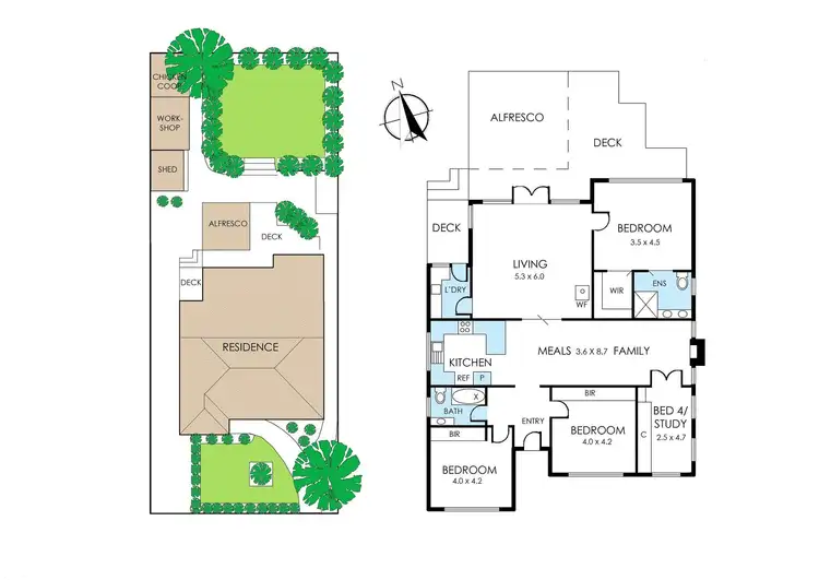 Floorplan of Homely house listing, 55 Elliot Street, Mordialloc VIC 3195