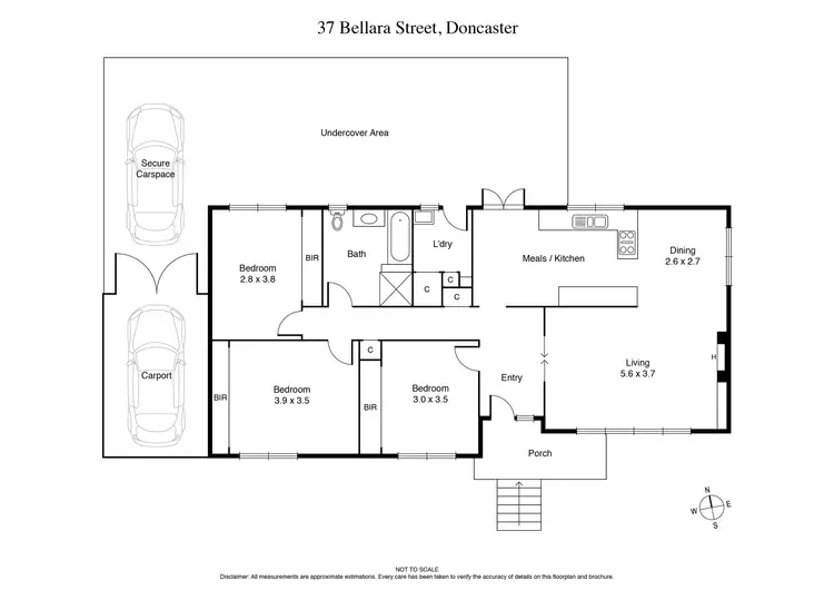 Floorplan of Homely house listing, 37 Bellara Street, Doncaster VIC 3108
