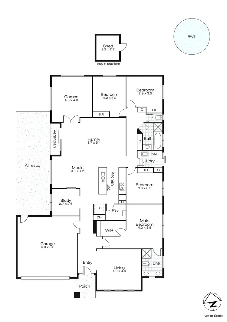 Floorplan of Homely house listing, 3 Greenhaven Court, Mount Clear VIC 3350