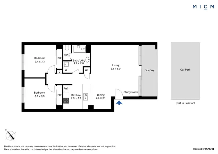 Floorplan of Homely apartment listing, 9/5 Bedford Street, North Melbourne VIC 3051