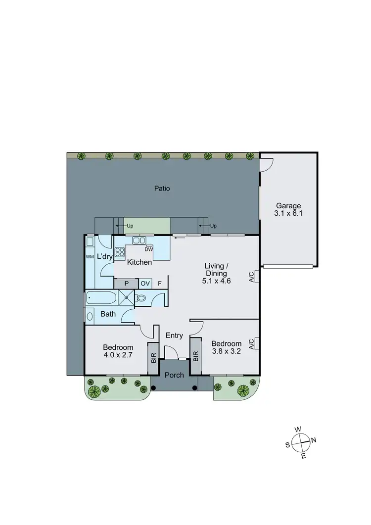 Floorplan of Homely unit listing, 2/15 Hillcrest Avenue, Chadstone VIC 3148