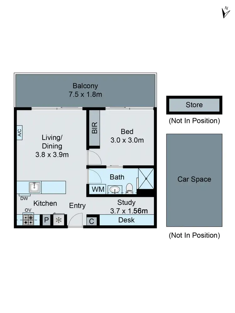 Floorplan of Homely apartment listing, 102/83-85 Drummond Street, Oakleigh VIC 3166