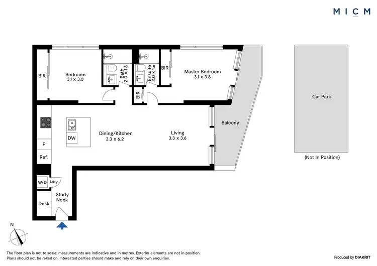 Floorplan of Homely apartment listing, 1110/50 Albert Road, South Melbourne VIC 3205