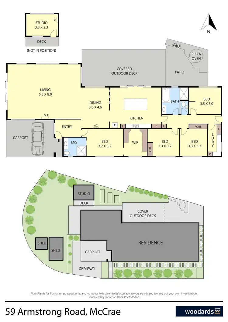Floorplan of Homely house listing, 59 Armstrong Road, Mccrae VIC 3938