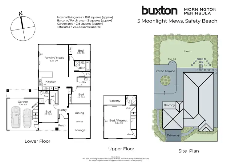 Floorplan of Homely house listing, 5 Moonlight Mews, Safety Beach VIC 3936