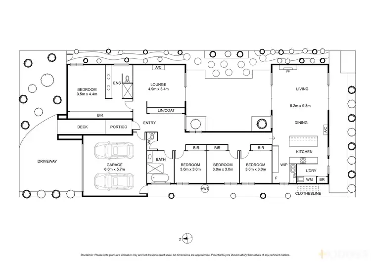 Floorplan of Homely house listing, 110 Oakdean Boulevard, Ocean Grove VIC 3226