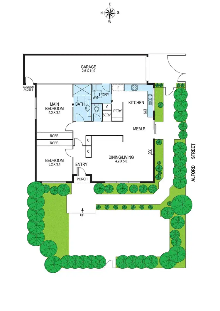Floorplan of Homely villa listing, 3/858 Hampton Street, Brighton VIC 3186