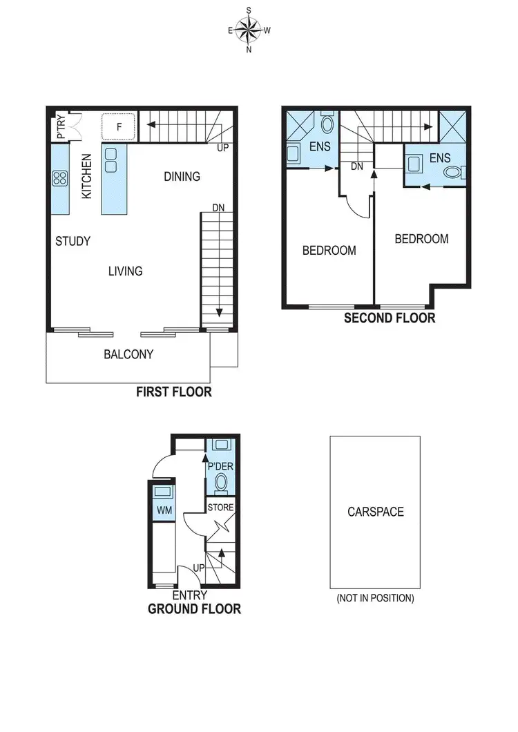 Floorplan of Homely townhouse listing, 6/14 Vickery Street, Bentleigh VIC 3204