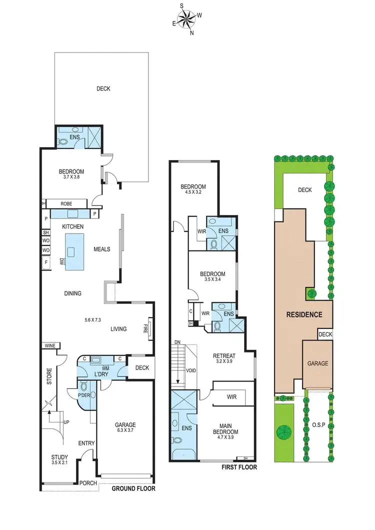 Floorplan of Homely townhouse listing, 28a Matthews Road, Bentleigh East VIC 3165