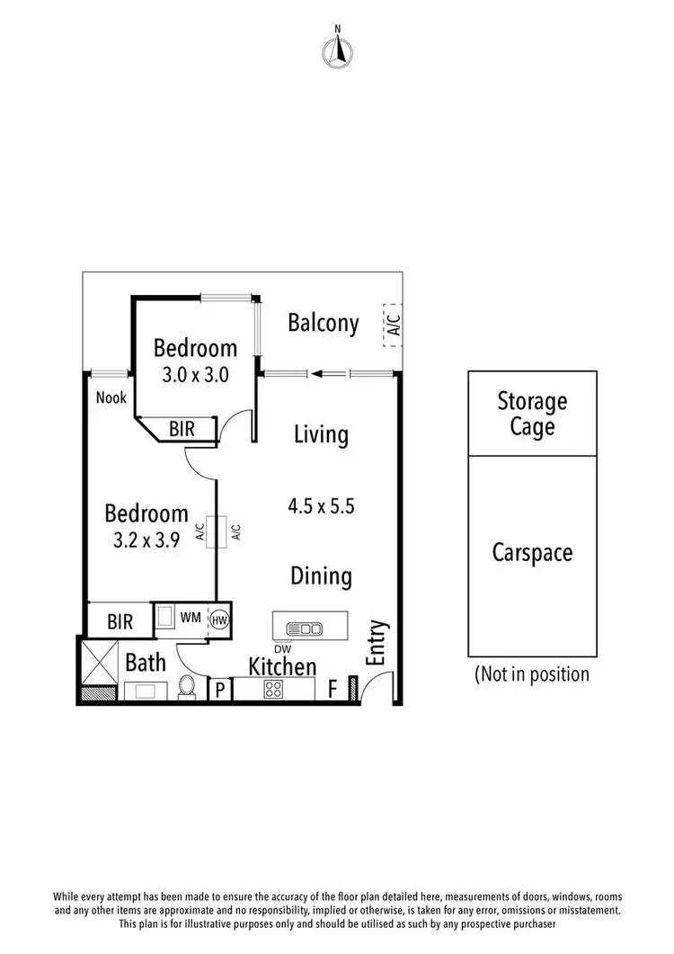 Floorplan of Homely apartment listing, 103/3 Kiernan Avenue, Ivanhoe VIC 3079