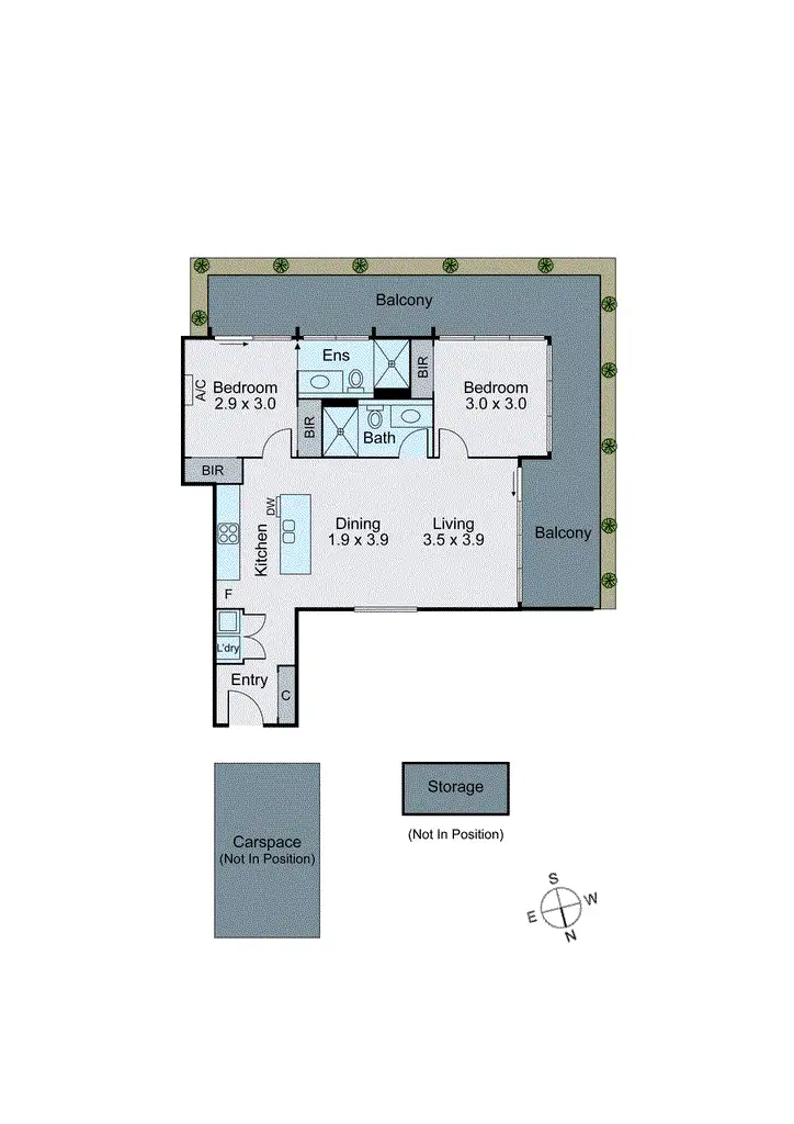 Floorplan of Homely apartment listing, 204/12 Camira Street, Malvern East VIC 3145