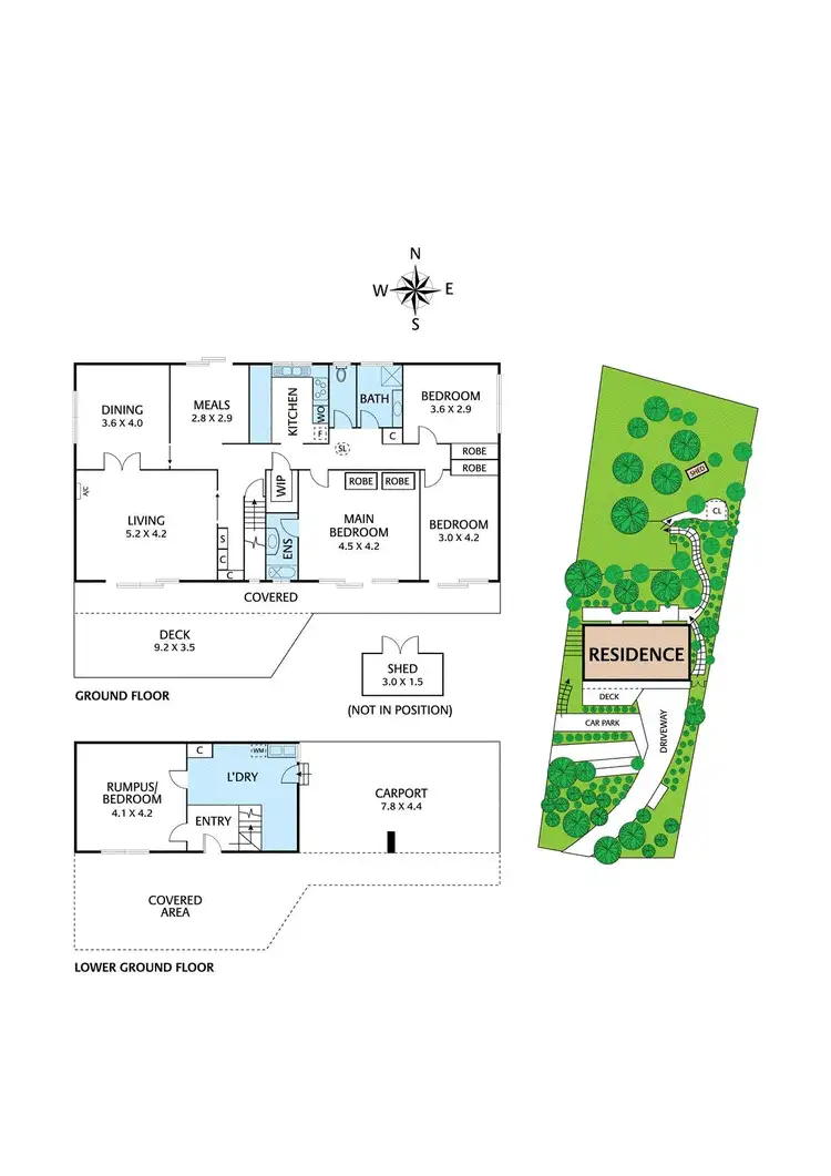Floorplan of Homely house listing, 44 Dingley Dell Road, North Warrandyte VIC 3113