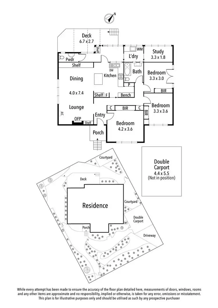 Floorplan of Homely house listing, 11 Coorie Crescent, Rosanna VIC 3084