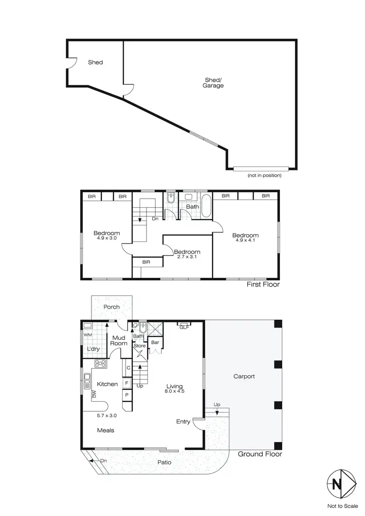 Floorplan of Homely house listing, 1 Claxton Street, Ballarat Central VIC 3350