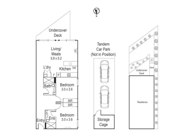 Floorplan of Homely apartment listing, LG03/206 Lower Heidelberg Road, Ivanhoe East VIC 3079