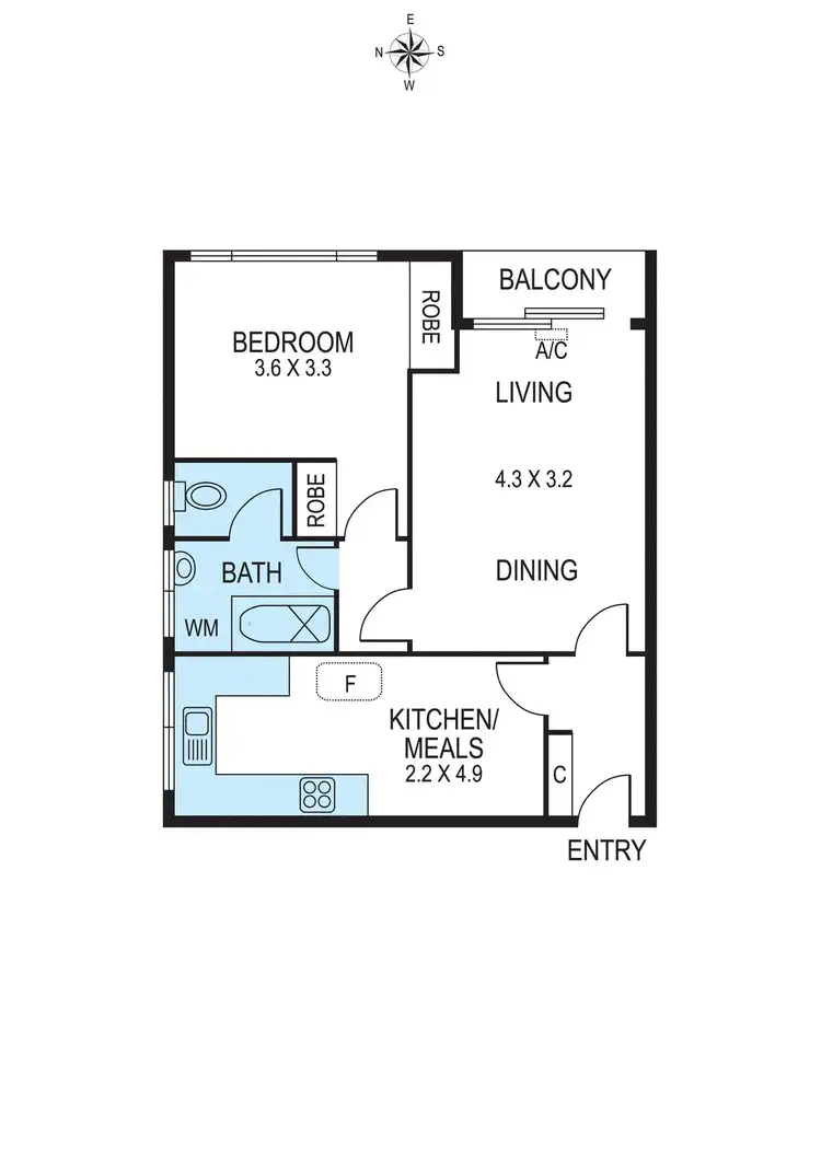 Floorplan of Homely apartment listing, 6/42 Tranmere Avenue, Carnegie VIC 3163