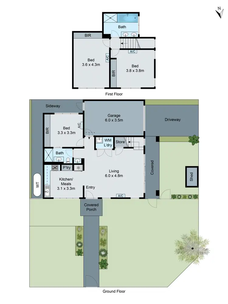 Floorplan of Homely townhouse listing, 20 Darbyshire Road, Mount Waverley VIC 3149